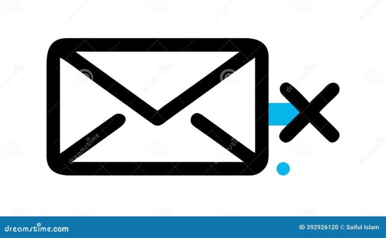 borrado de correo electronico enviado simbolo digital