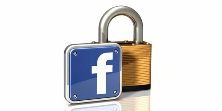 icono de facebook con candado cerrado