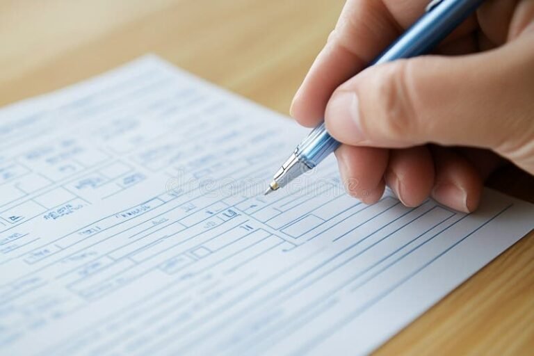 Cómo Completar El Formulario De Subsidio De Luz Y Gas Paso A Paso 15 manos llenando formulario con boligrafo azul