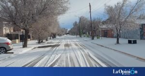 paisaje nevado en las heras patagonia