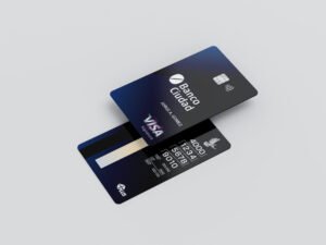 tarjeta visa con fondo de ciudad argentina